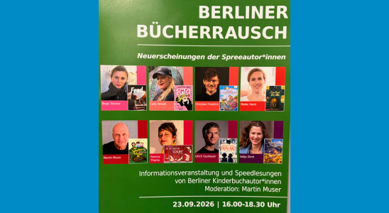 Plakat zum Event Berliner Bücherrausch.